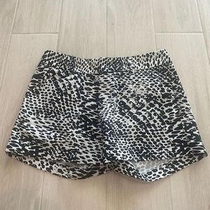 Calvin Klein Black and White Animal Print Shorts